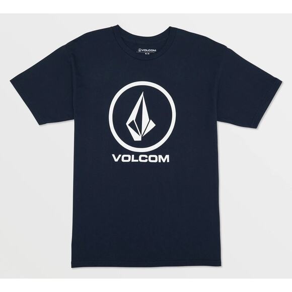 Volcom Men's T-Shirt Crisp Stone Classic Graphic Logo Short Sleeve Tee - Picture 1 of 3